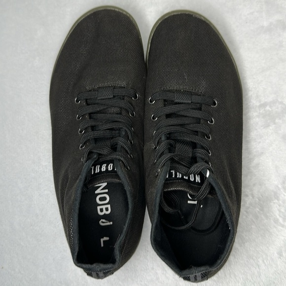 NoBull Unisex Black Coffee Canvas Mid Trainer M 6.5 W 8 - Picture 4 of 10